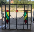 Antique Arts and Crafts Stained Glass Panel c.1900